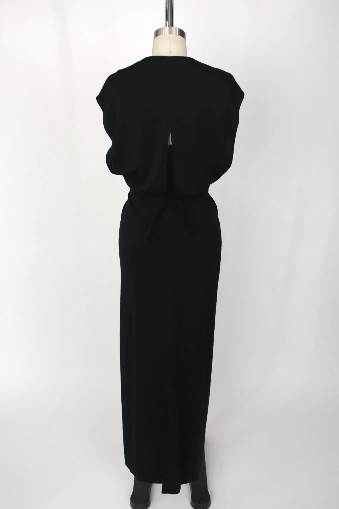 1970s Rhinestone Jersey Dress
