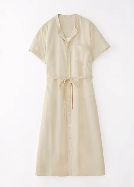 241003C1 Cotton Maternity & Nursing Shirt Dress