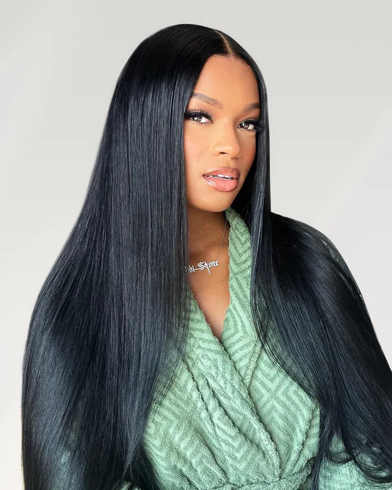 【30" Super Sale】Minimalist Series Glueless 13x4 Lace Front Pre-Bleached Knots Natural Black Body Wave/Straight/Curly Human Hair Wig