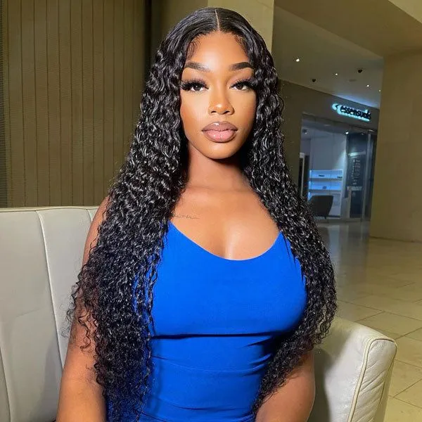 【30" Super Sale】Minimalist Series Glueless 13x4 Lace Front Pre-Bleached Knots Natural Black Body Wave/Straight/Curly Human Hair Wig