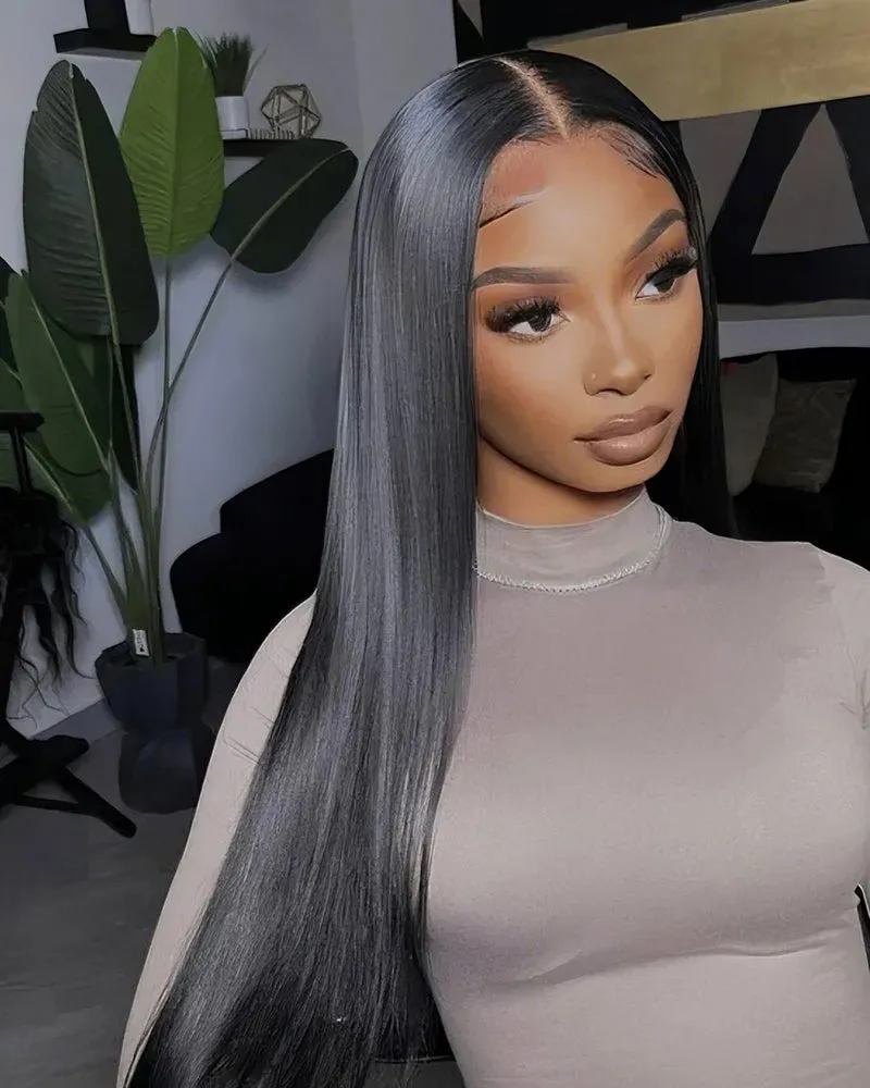 【30" Super Sale】Minimalist Series Glueless 6x5 Pre-Cut Lace Natural Black and Dark Brown Colored Body Wave/Straight Human Hair Wigs