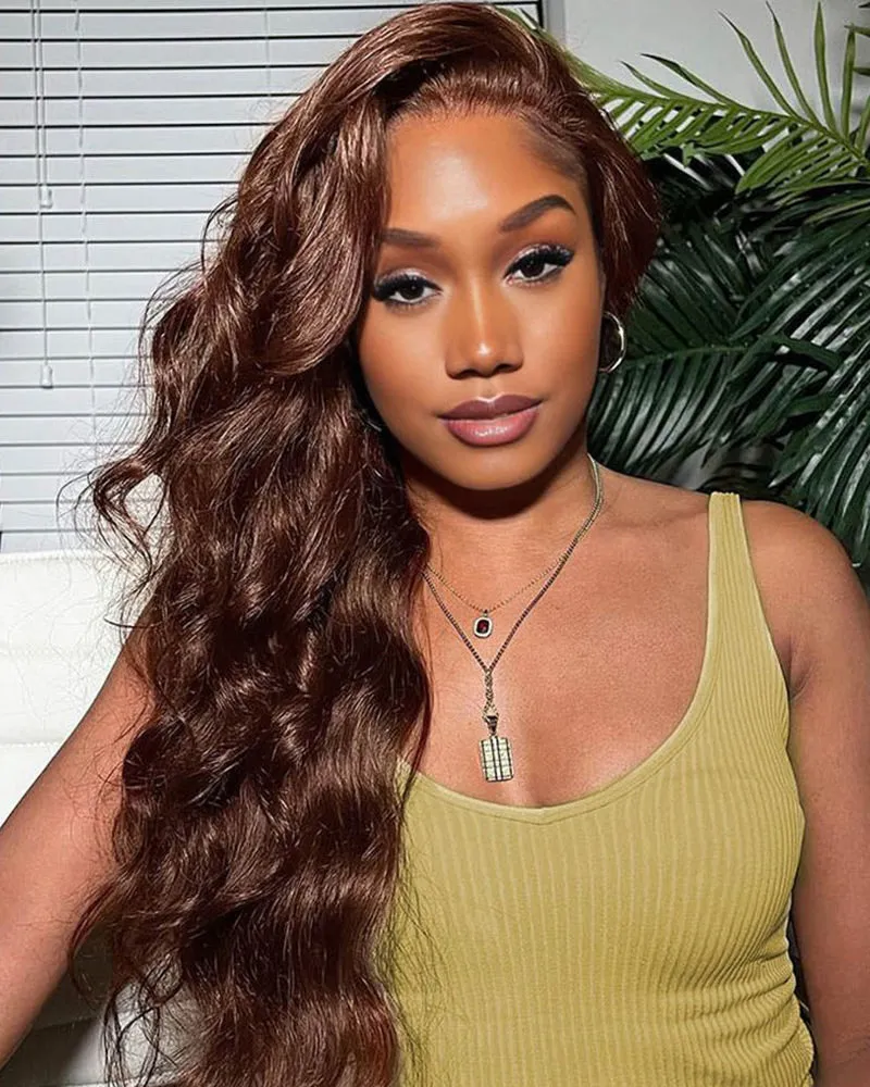 【30" Super Sale】Minimalist Series Glueless 6x5 Pre-Cut Lace Natural Black and Dark Brown Colored Body Wave/Straight Human Hair Wigs