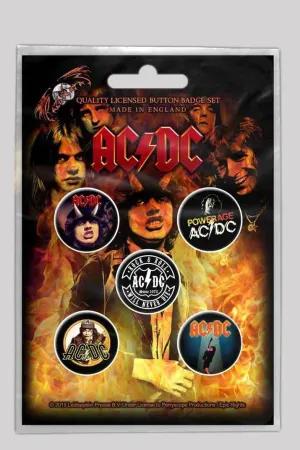 AC/DC Button Badges Pack - Highway To Hell