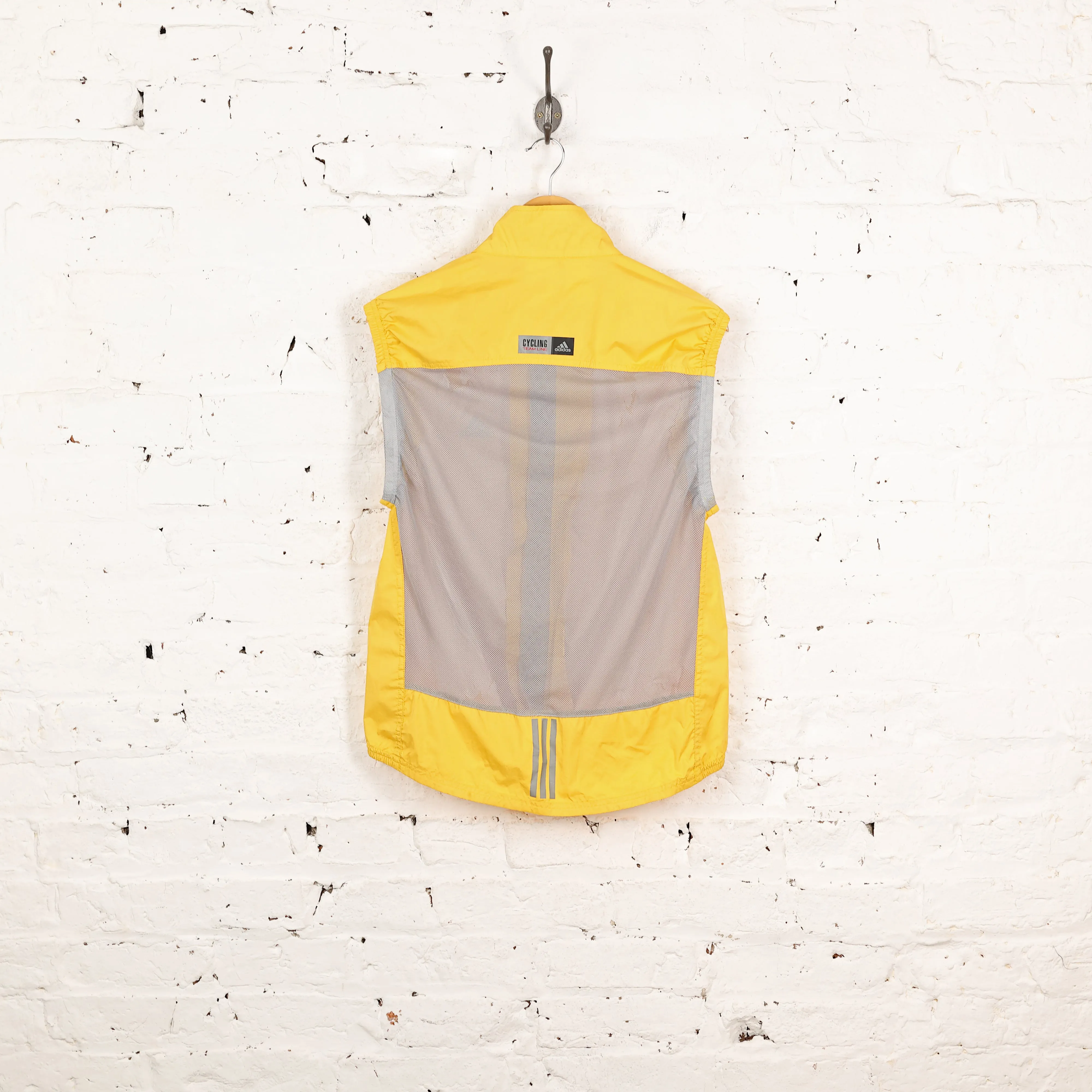 Adidas 90s Sleeveless Tracksuit Top Jacket - Yellow - M