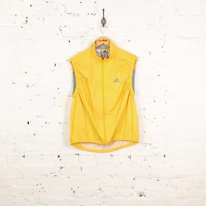 Adidas 90s Sleeveless Tracksuit Top Jacket - Yellow - M
