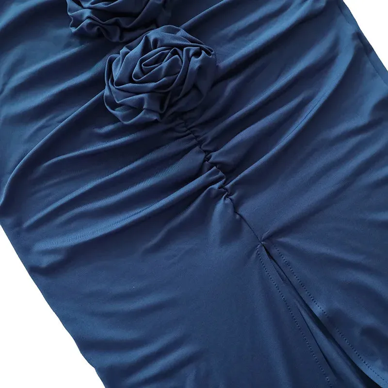 ADVBRIDGE  -  New Summer Fashion Women Skirt Streetwear Solid Skirts Appliques Sexy Split Slim Elegant Female Party Straight High Waist Skirts