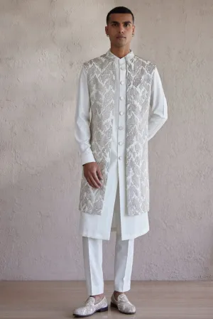 Alberobello Ivory Nehru Jacket