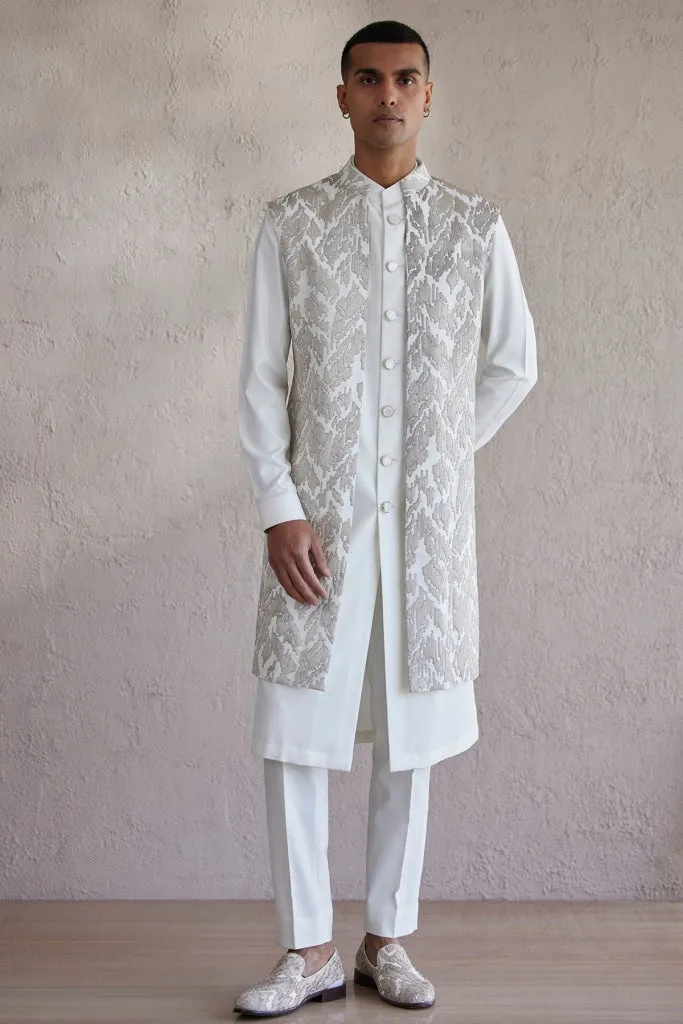Alberobello Ivory Nehru Jacket