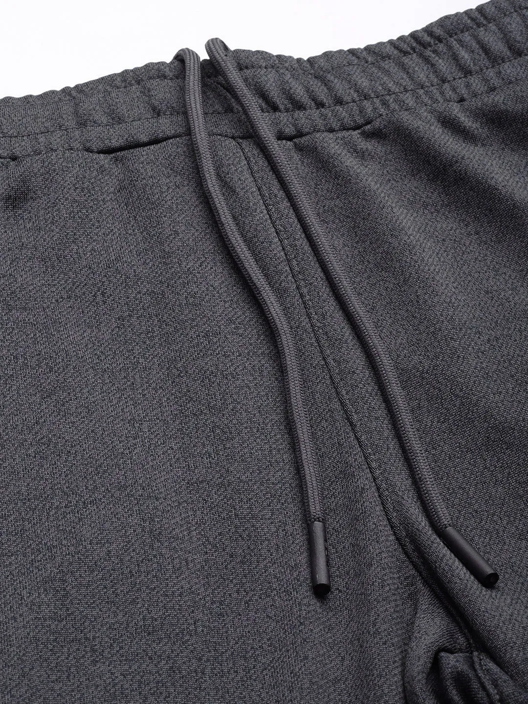 Alcis Men Charcoal Grey Solid Track Pants