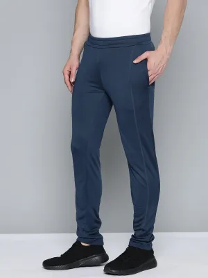 Alcis Men Navy Blue Slim Fit Solid Training Track Pants