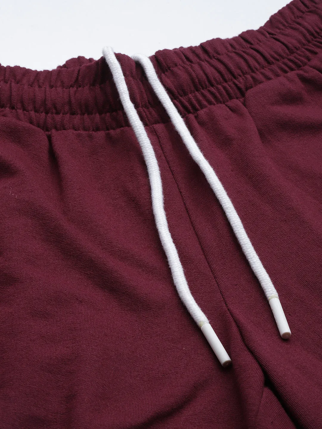 ALCIS Women Maroon Solid Track Pants