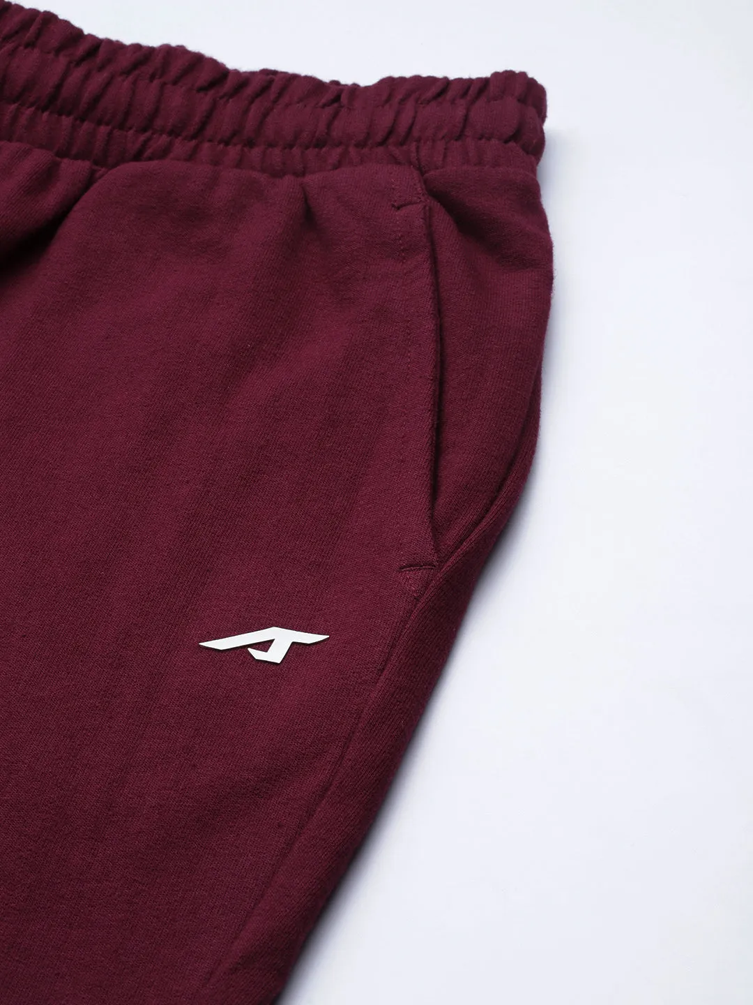 ALCIS Women Maroon Solid Track Pants