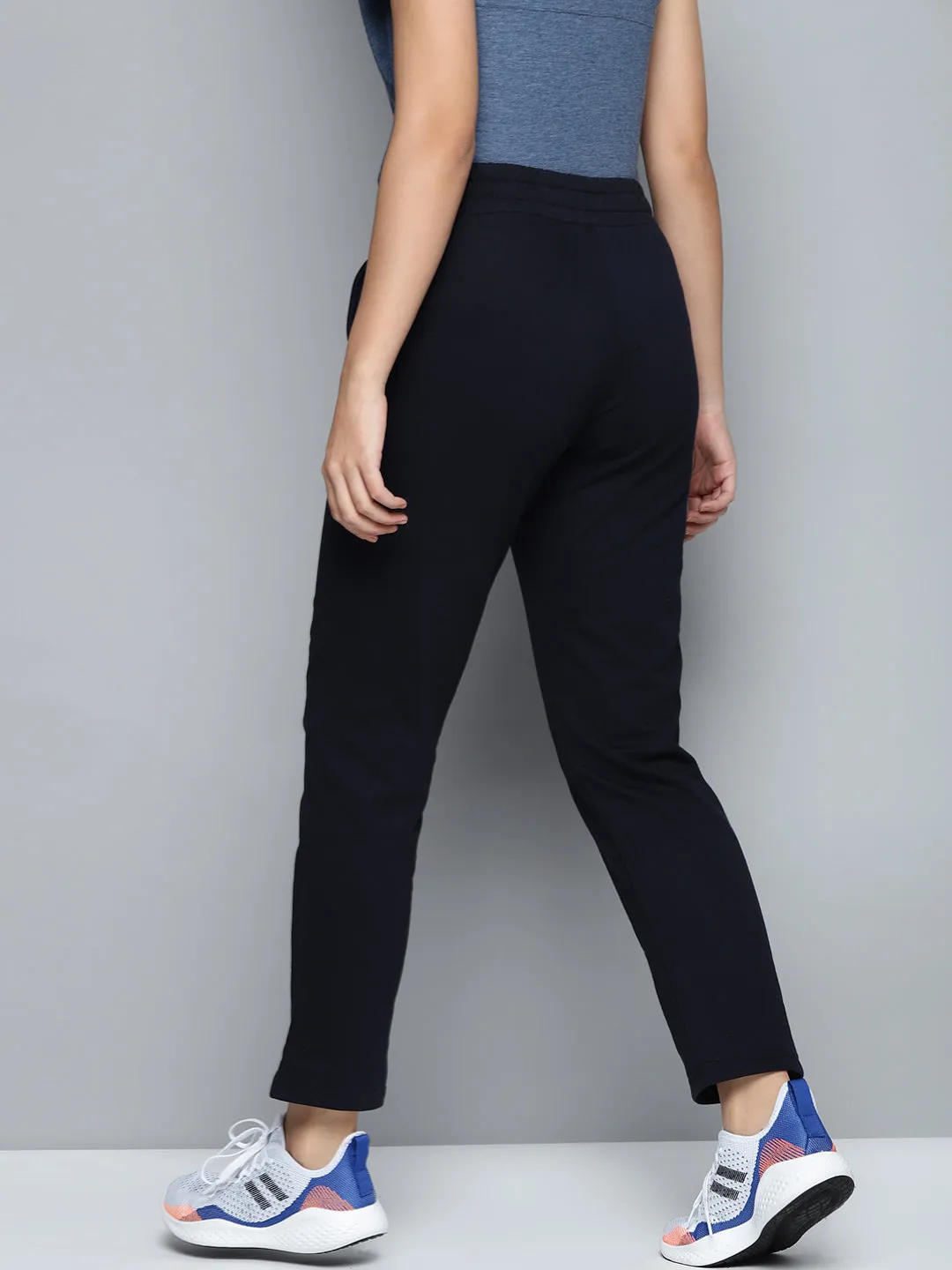 Alcis Women Navy Blue Solid Track Pants