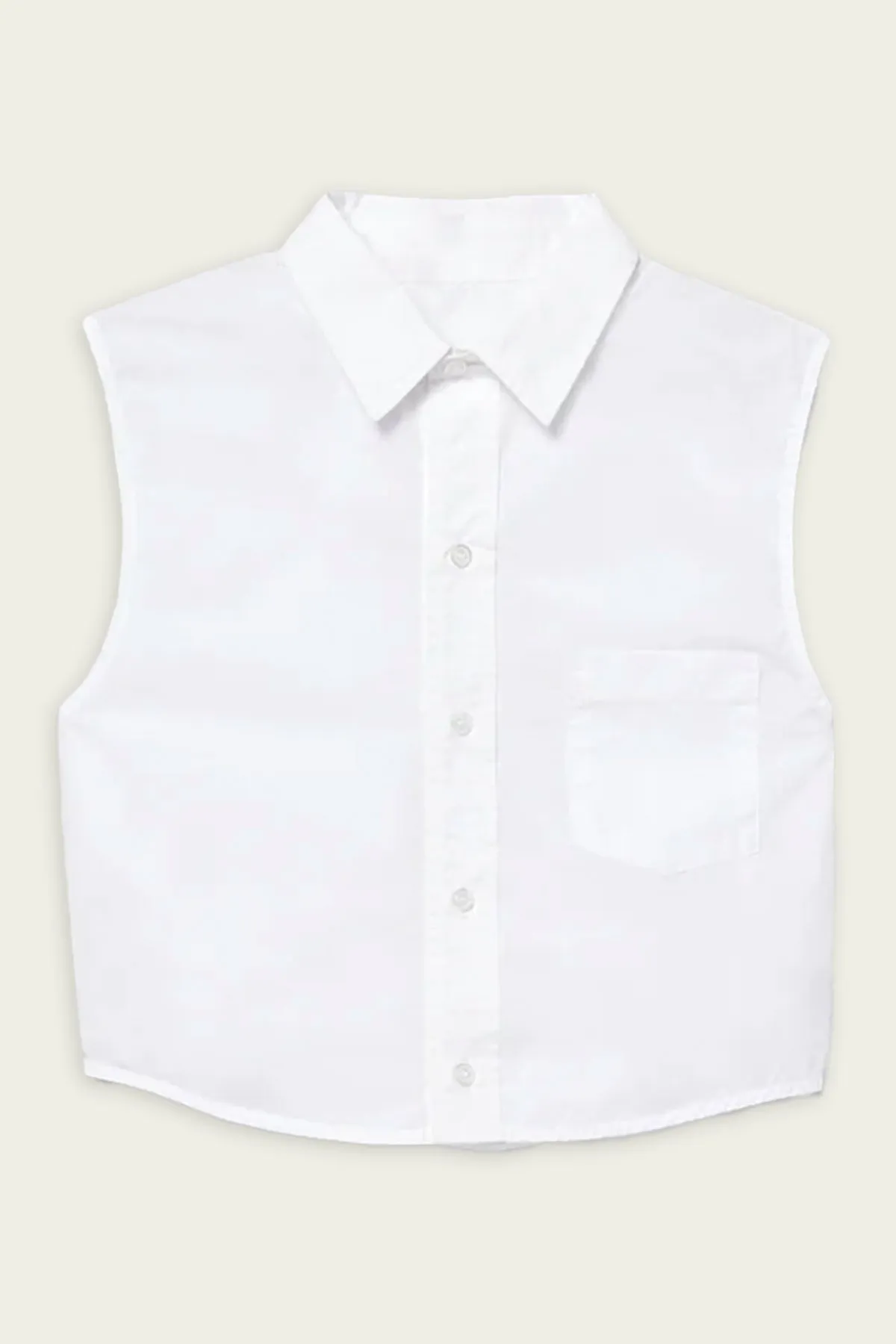 Anders Sleeveless Crop in White