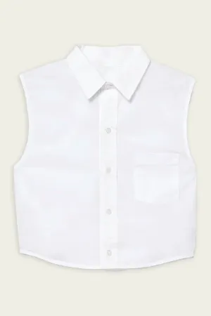 Anders Sleeveless Crop in White