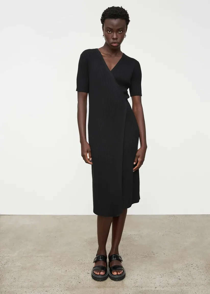 Annie Wrap Dress - Black