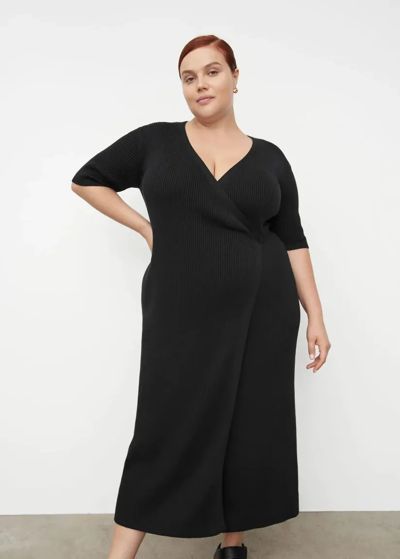 Annie Wrap Dress - Black
