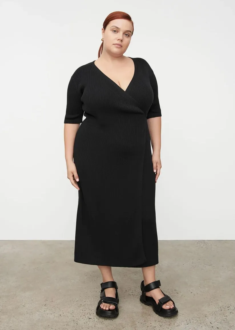Annie Wrap Dress - Black