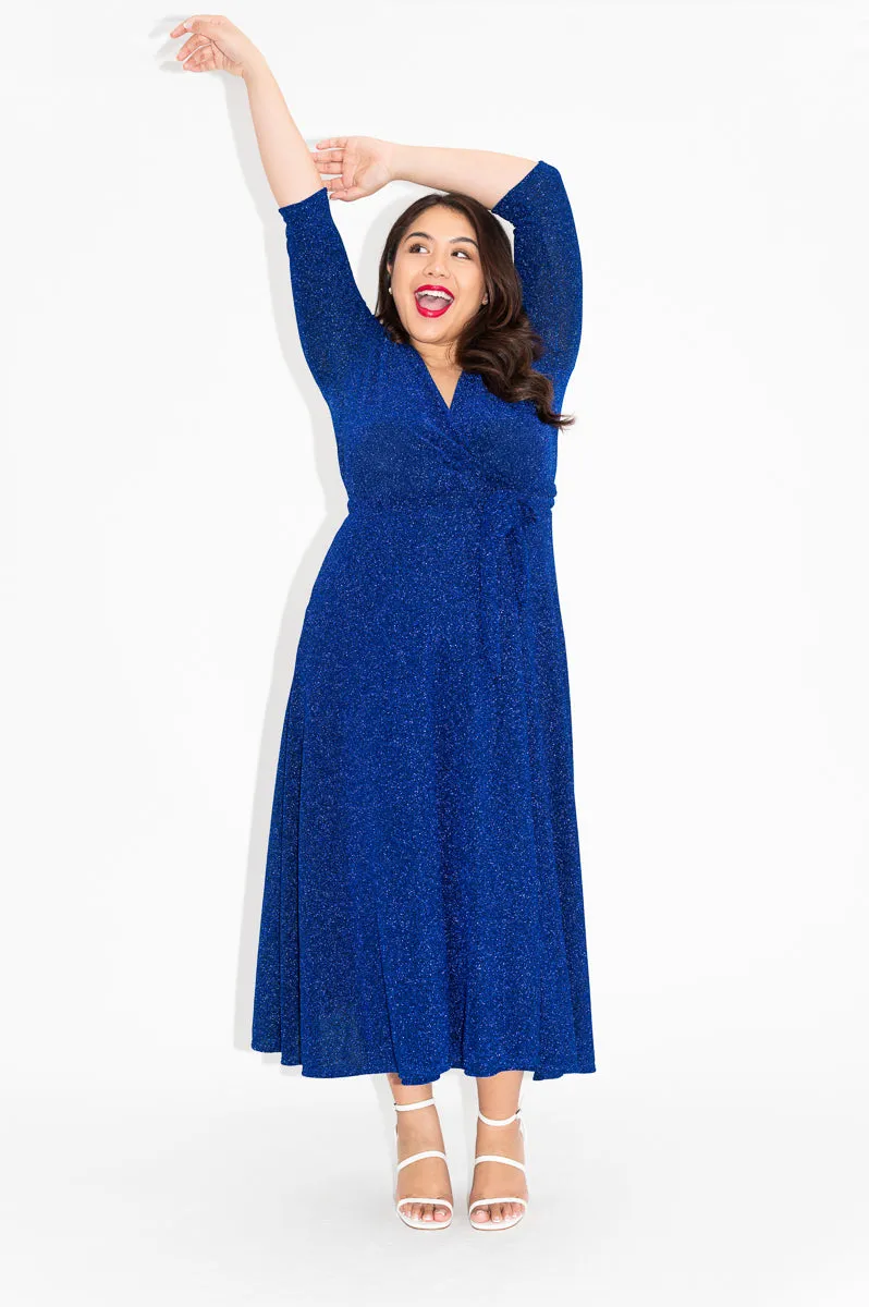 Aquarius (Sparkly) - Wrap Dress