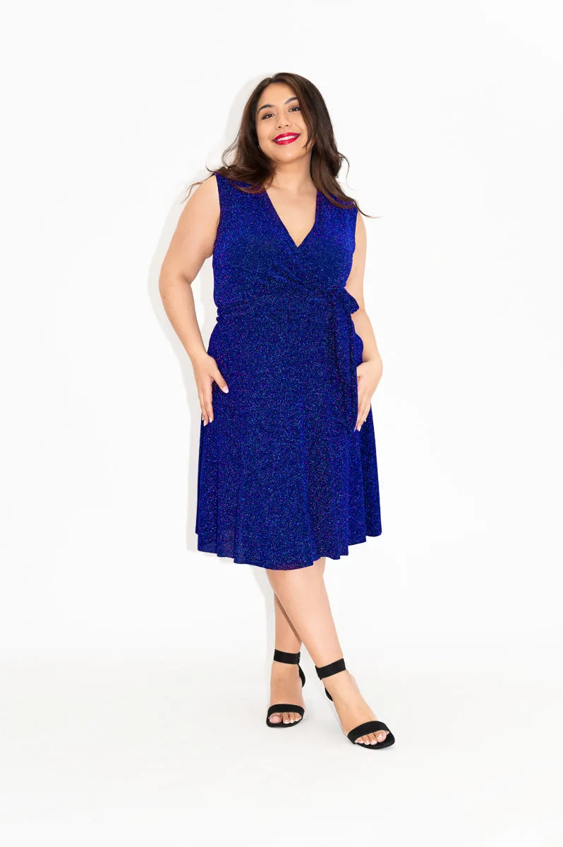 Aquarius (Sparkly) - Wrap Dress
