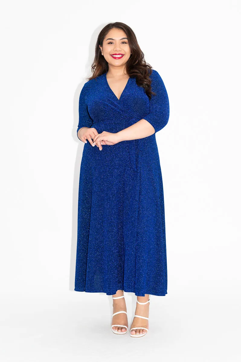 Aquarius (Sparkly) - Wrap Dress