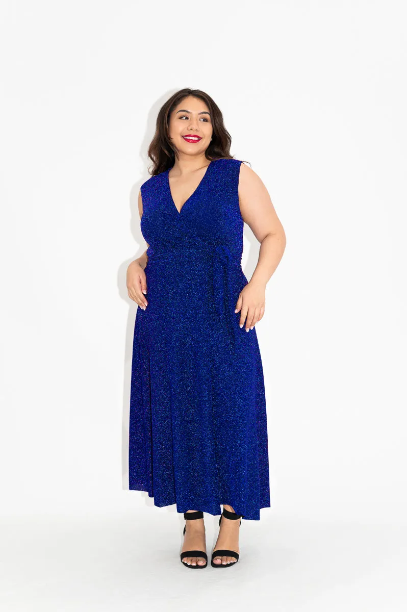 Aquarius (Sparkly) - Wrap Dress