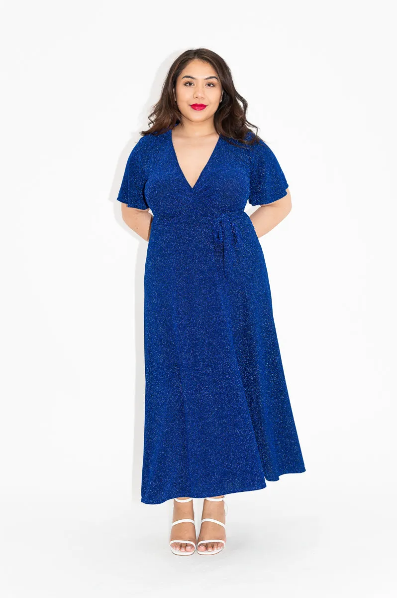 Aquarius (Sparkly) - Wrap Dress