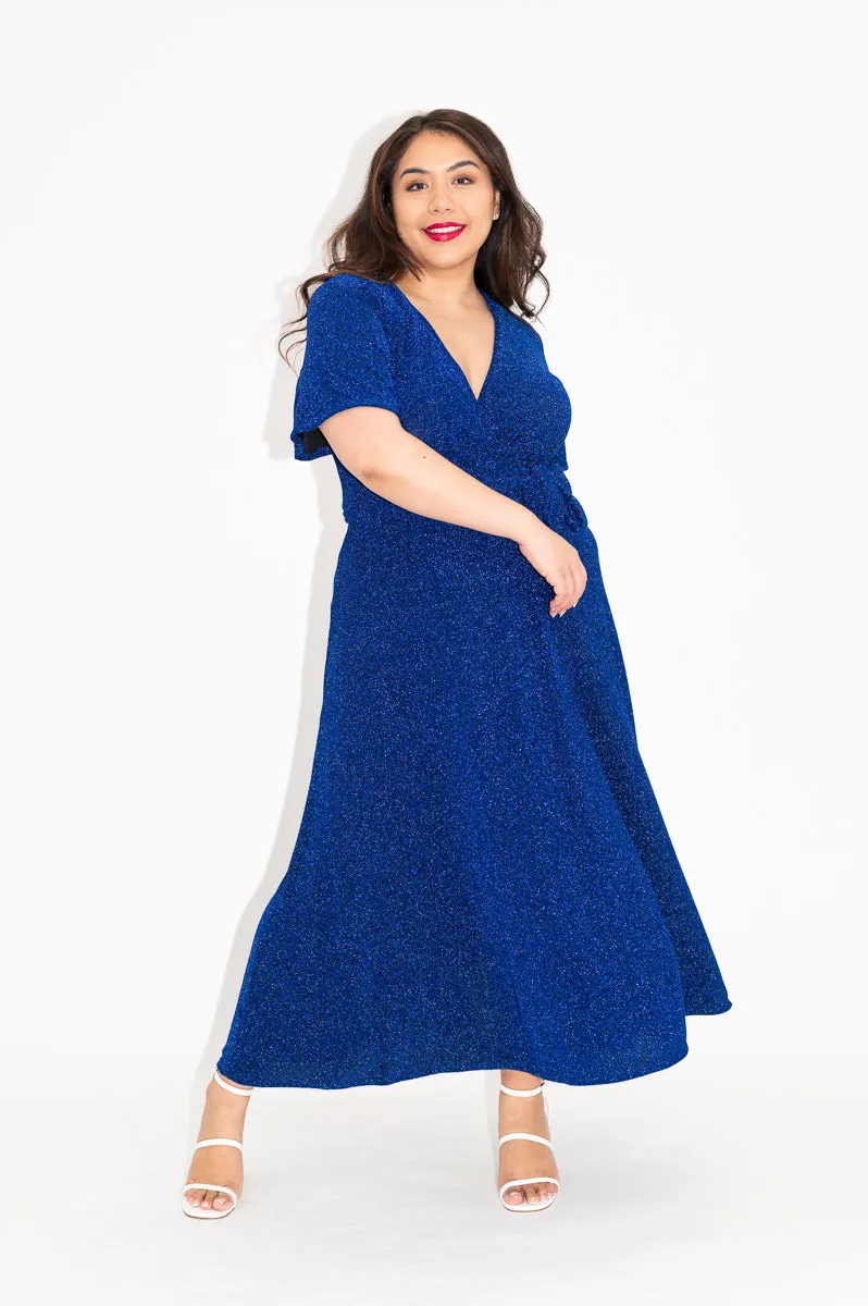 Aquarius (Sparkly) - Wrap Dress