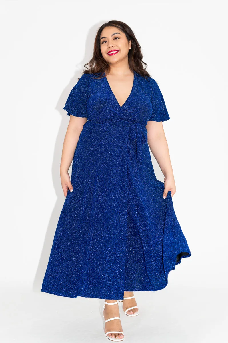 Aquarius (Sparkly) - Wrap Dress
