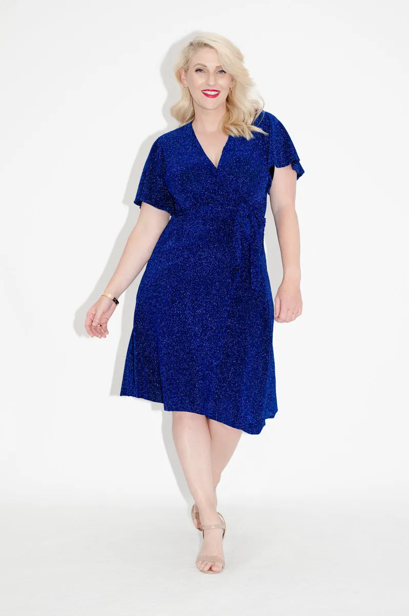 Aquarius (Sparkly) - Wrap Dress
