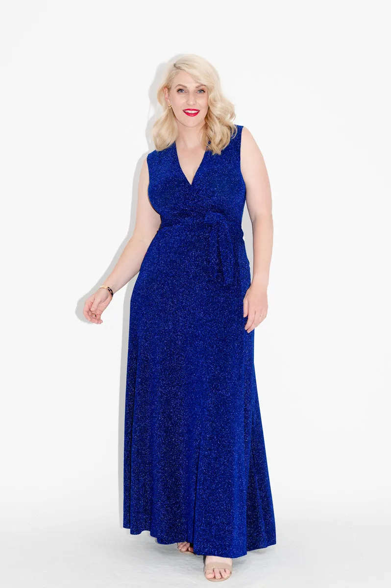Aquarius (Sparkly) - Wrap Dress