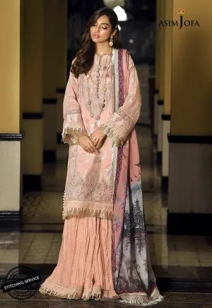 Asim Jofa Eid Dress in Pink Color #M0072