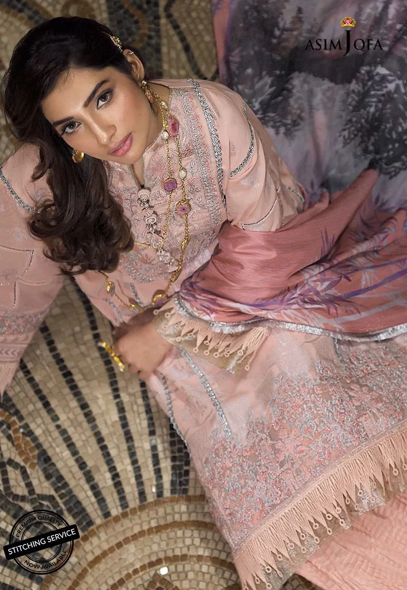 Asim Jofa Eid Dress in Pink Color #M0072
