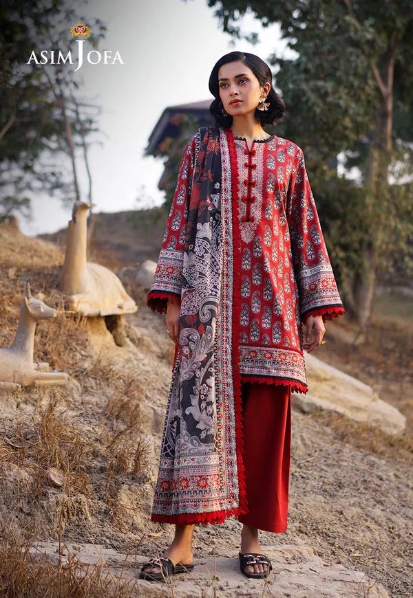 Asim Jofa Printed Lawn '25 | AJUUB-01