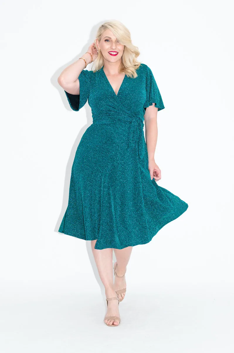Aurora (Sparkly) - Wrap Dress