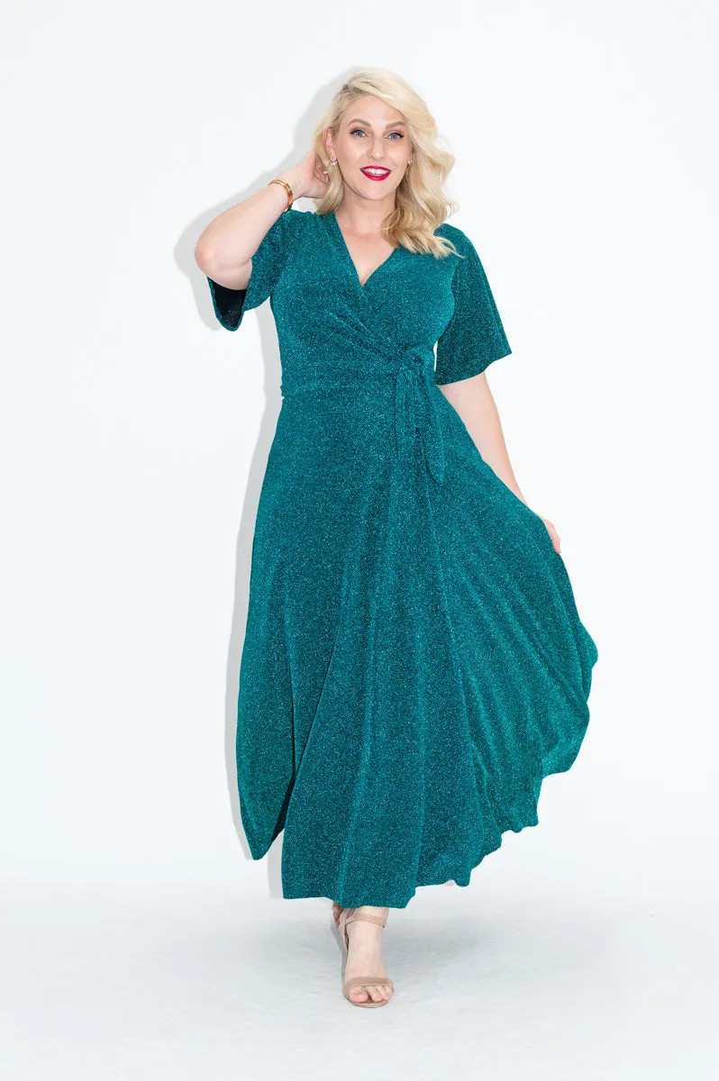 Aurora (Sparkly) - Wrap Dress