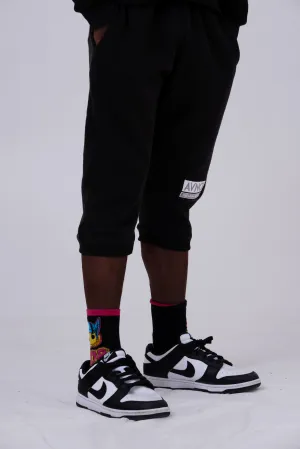 AVNCI Embroidered cropped sweats