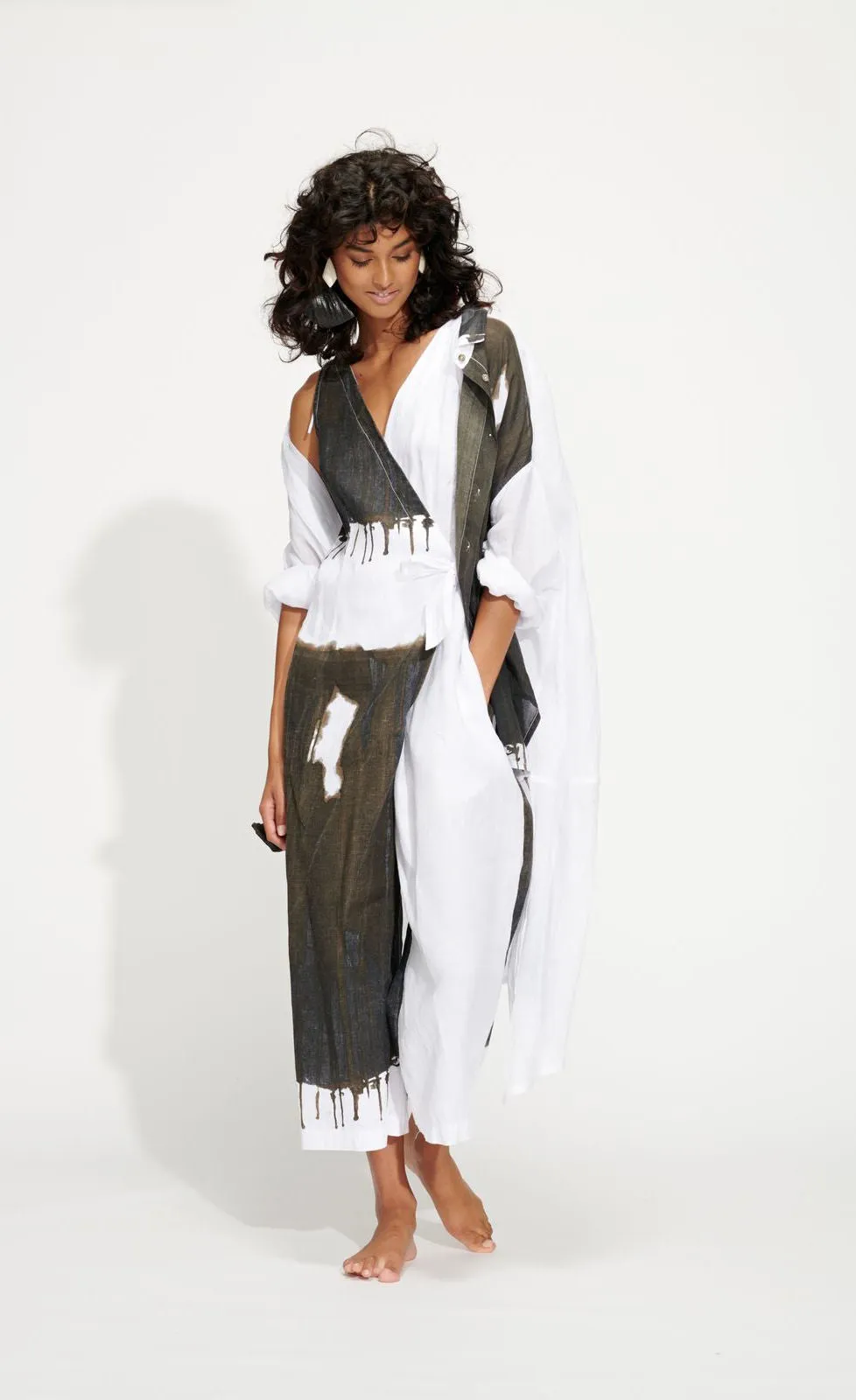 Banana Blue Oil Drip Jumpsuit