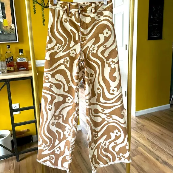 Billabong Free Fall High Waist Wide Leg Crop pants