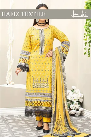 Bin Ubaid Embroidered Lawn 3pcs