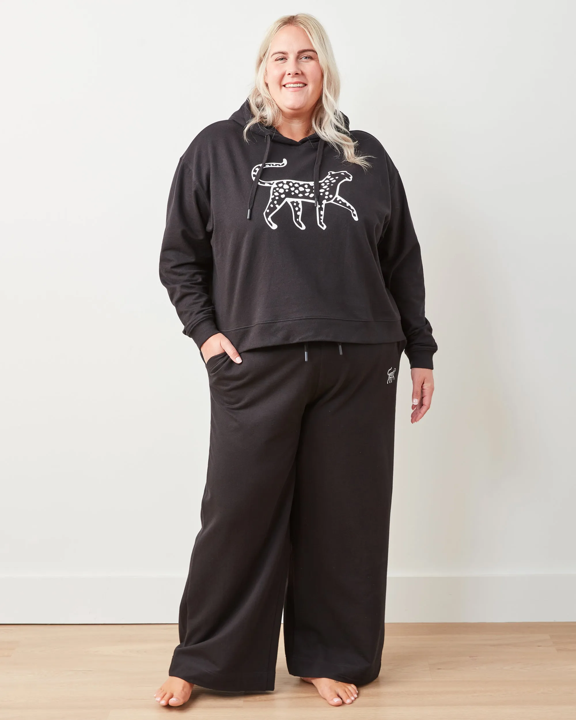 Black - Down Time Sweatsuit Set - Sweatsuit Set