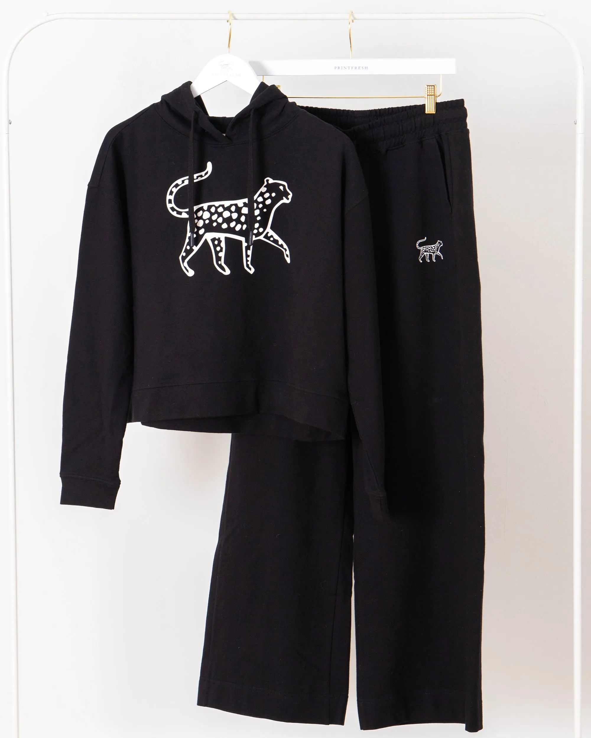 Black - Down Time Sweatsuit Set - Sweatsuit Set