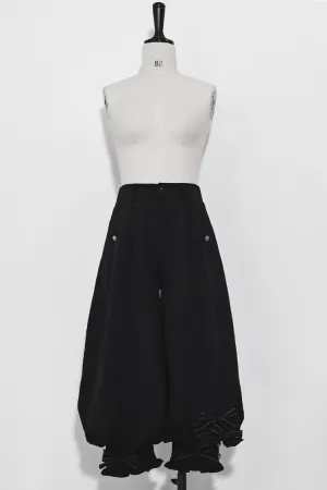 Black Secret Morning Paper Ouji Fashion Lolita Cropped Pants