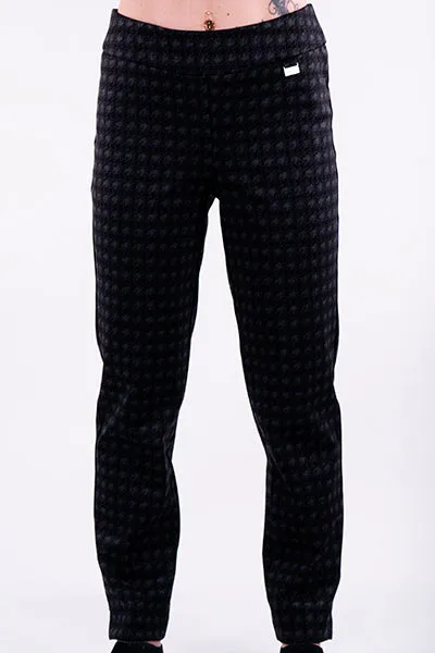 Black/Grey Houndstooth 28" Pant