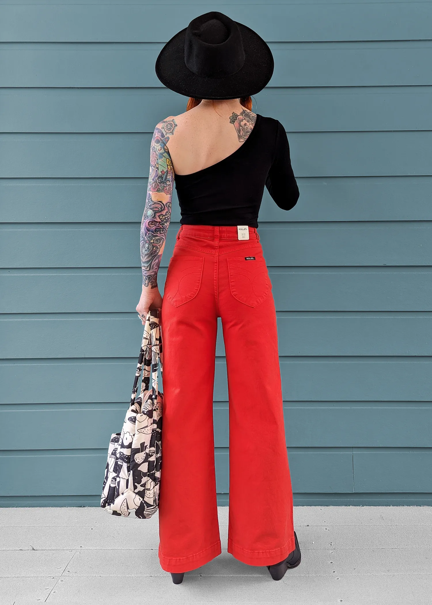 Blood Orange Stretch Sailor Jean <br> <i> ankle length </i>