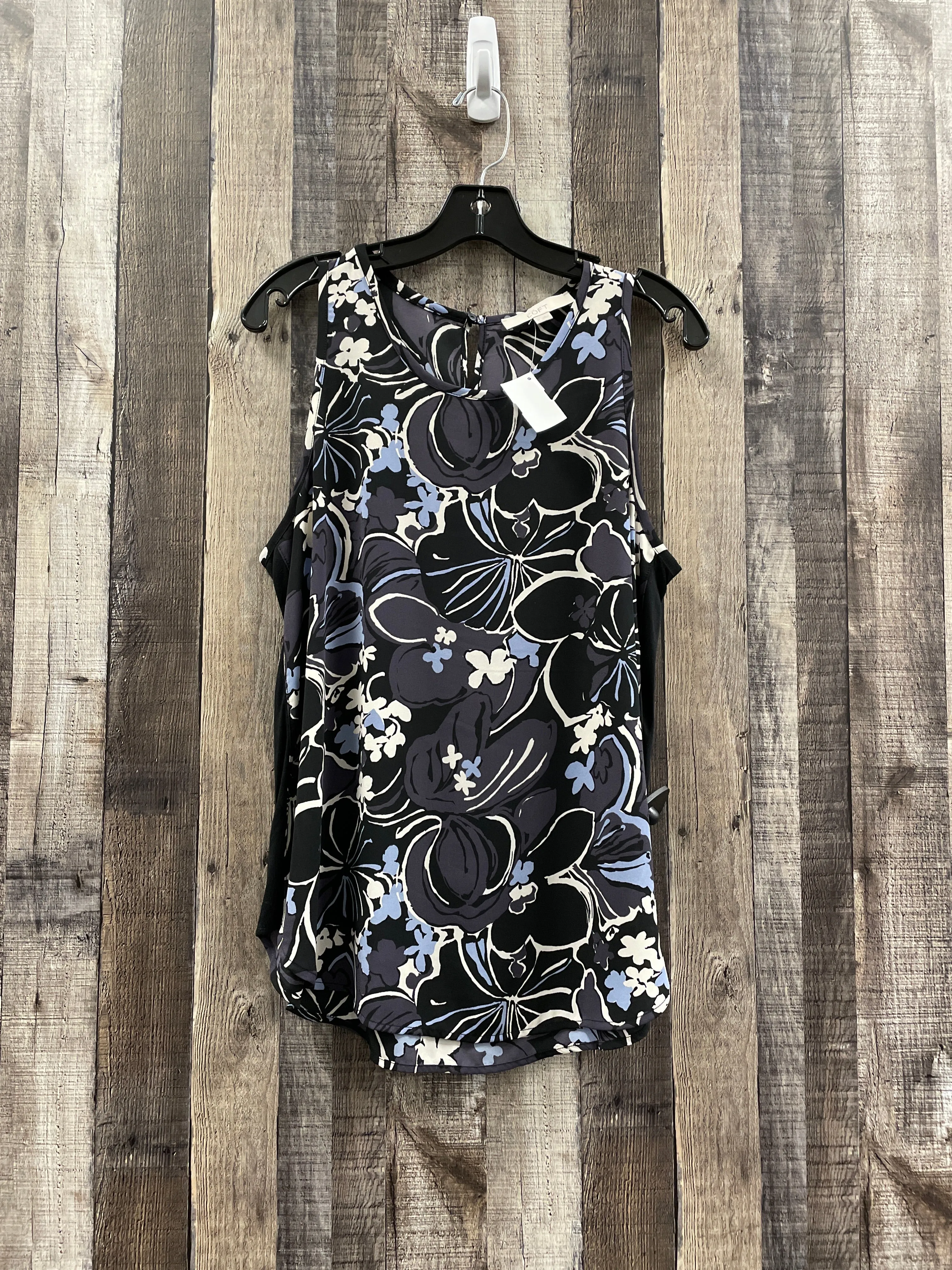 Blouse Sleeveless By Loft In Multi-colored, Size: M