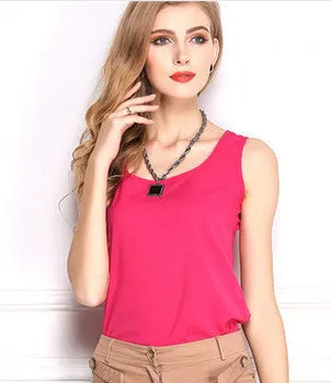 Blouses Plus Size Women Chiffon Blouse Shirt Cute Candy Color Tropical Casual Tops Clothes