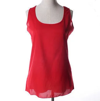 Blouses Plus Size Women Chiffon Blouse Shirt Cute Candy Color Tropical Casual Tops Clothes