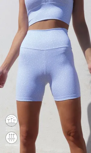 Blue Cloud Star Dust Body Luxe Midi Shorts