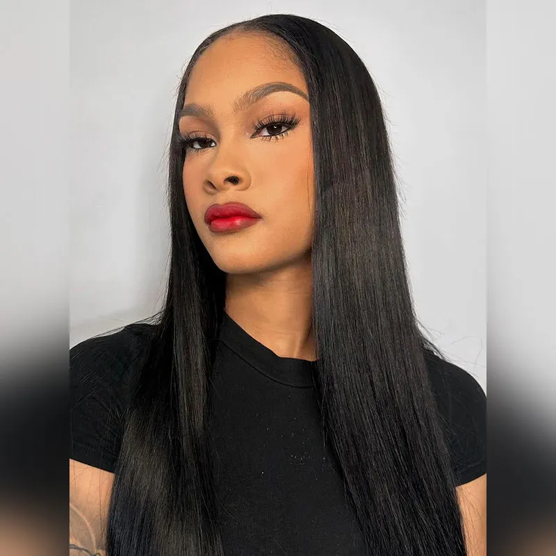 Bogo Sale | Straight 18inches Straight Bob 12inches-Natural Black-6x5 Lace